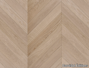 POINT DE HONGRIE CHÊNE CONTRECOLLÉ SHADE - Brushed oak parquet _ CarréSol Éditions