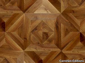 DALLES NOYER U.S SEMI-MASSIF MONTEPULCIANO - Walnut parquet _ CarréSol Éditions