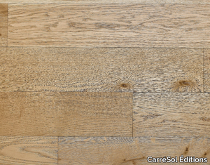 PARQUET CHÊNE MASSIF NATUREL STRUCTURÉ - Brushed oak parquet _ CarréSol Éditions