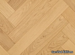 BÂTON ROMPU CHÊNE CONTRECOLLÉ ESSENCE - Brushed oak parquet _ CarréSol Éditions