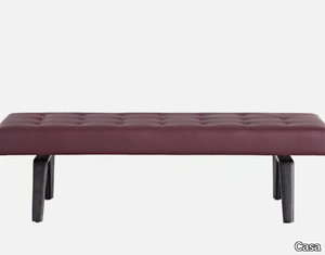 ALICUDI - Tufted upholstered leather bench _ Casa