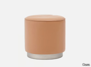 ALIMENA - Upholstered round pouf _ Casa