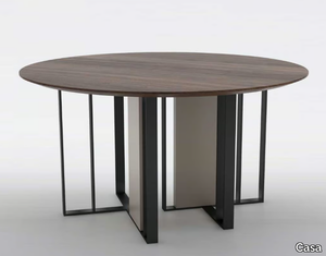 RAVELLO - Round wooden dining table _ Casa