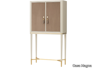 GUGA - Wooden bar cabinet with fabric doors _ Casa Magna