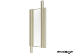 CRUZADO - Rectangular wall mirror with wooden frame _ Casa Magna