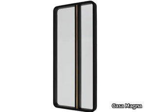 GUGA - Rectangular wall-mounted mirror with wooden frame _ Casa Magna