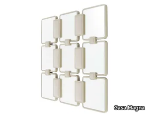 IMPETO - Framed wall-mounted wooden mirror _ Casa Magna