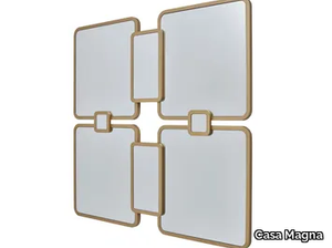 IMPETO - Framed wall-mounted metal mirror _ Casa Magna