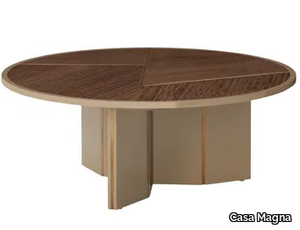 LORCA - Low round wooden coffee table _ Casa Magna