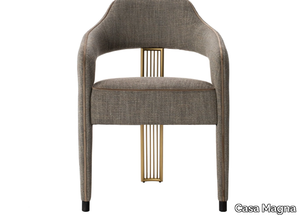 INVICTA II - Fabric chair with armrests open back _ Casa Magna