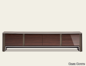 LIDO - Leather-covered wooden sideboard _ Casa Covre