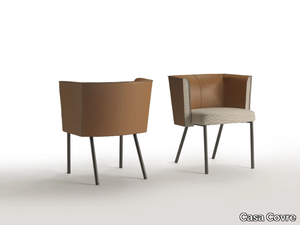 RIVIERA - Upholstered chair with armrests _ Casa Covre