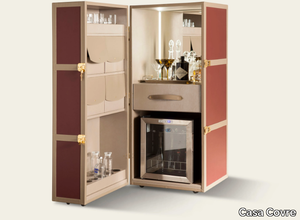 ROMEO - Trunk-wooden bar cabinet with integrated lighting _ Casa Covre