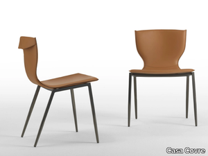 VARENNE - Tanned leather chair _ Casa Covre