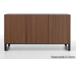 LEON WOOD ON-THE-BASE MOCA - Wooden sideboard with doors _ Casamania & Horm