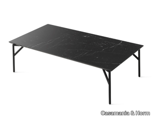 TOUT LE JOUR - Rectangular marble coffee table for living room _ Casamania & Horm