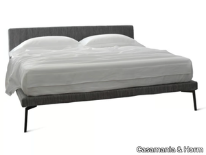 EBRIDI TESSILE MID-CENTURY - Fabric double bed with upholstered headboard _ Casamania & Horm