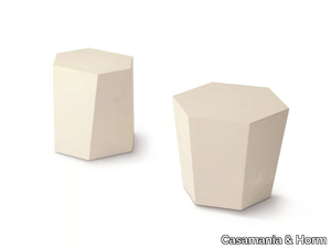 HEXAGON PIETRA - Lecce stone stool / coffee table _ Casamania & Horm