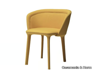 LEPEL SMOOTH - Upholstered chair with armrests _ Casamania & Horm