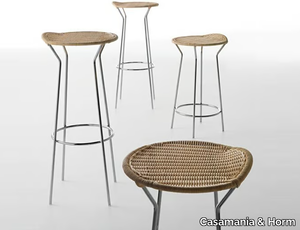 BAR - High woven wicker stool _ Casamania & Horm