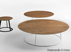 ALBINO FAMILY - Round wooden coffee table for living room _ Casamania & Horm