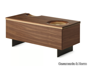 RIPPLES BOX - Rectangular wooden coffee table with storage space _ Casamania & Horm