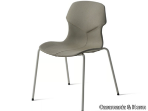 STEREO IMPILABILE IMBOTTITA FRONTE/RETRO - Upholstered stackable fabric chair _ Casamania & Horm