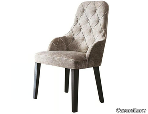 DIANA - Tufted upholstered fabric chair _ Casamilano