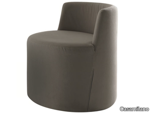 PETITE LEA - Fabric pouf with backrest _ Casamilano