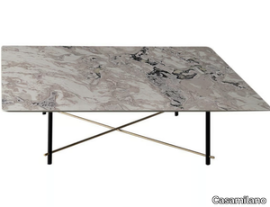 SHANGHAI - Square low marble coffee table _ Casamilano