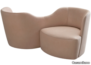 VIS A’ VIS - Vis à vis fabric armchair with armrests _ Casamilano