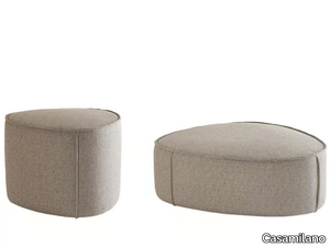 FRANCIS - Upholstered fabric pouf with removable lining _ Casamilano