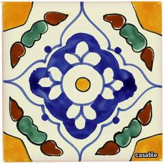 Mexican Talavera Ceramic Decorative Tile: Guadalajara