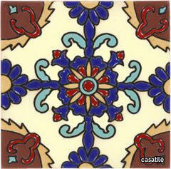 Santa Barbara Ceramic Decorative Tile: Rosario