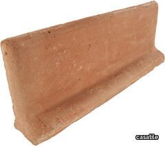 4.25 x 11.75 Unsealed Cove Base - Spanish Mission Red Floor Tile