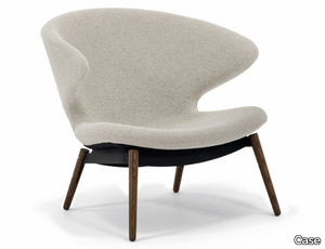 ELLA - Fabric easy chair with armrests _ Case