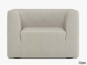 RENÉ - Fabric armchair with armrests _ Case