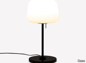 SOFT - LED opal glass table lamp with dimmer _ Case