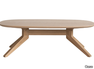 CROSS - Oval oak coffee table _ Case