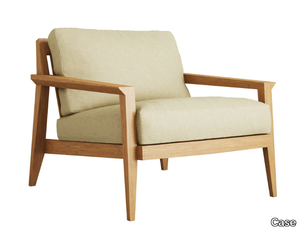 STANLEY - Fabric armchair with armrests _ Case