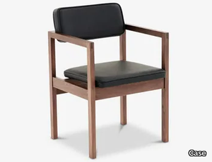 WEST STREET - Walnut chair with armrests _ Case