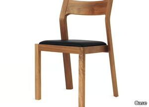 PROFILE - Walnut chair with integrated cushion _ Case