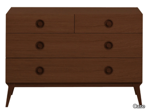 VALENTINE - Walnut chest of drawers _ Case