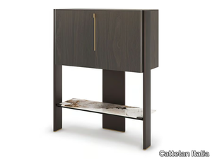 CREMONA - Walnut bar cabinet _ Cattelan Italia