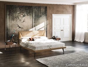 AMADEUS - Double bed with upholstered headboard _ Cattelan Italia