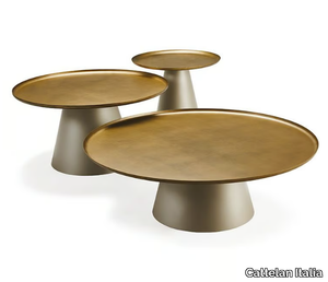 AMERIGO - Round metal coffee table _ Cattelan Italia