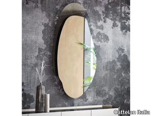 AKUMAL - Wall-mounted framed glass mirror _ Cattelan Italia