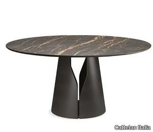 GIANO KERAMIK - Round ceramic table _ Cattelan Italia