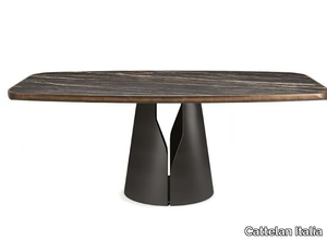 GIANO KERAMIK PREMIUM - Barrel-shaped ceramic table _ Cattelan Italia