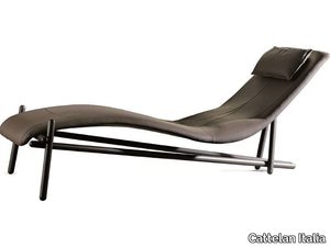 DONOVAN - Leather chaise longue _ Cattelan Italia